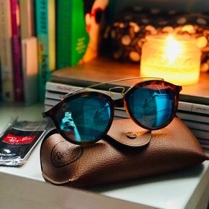 Ray Ban Gatsby II Sunglasses with Blue Lenses